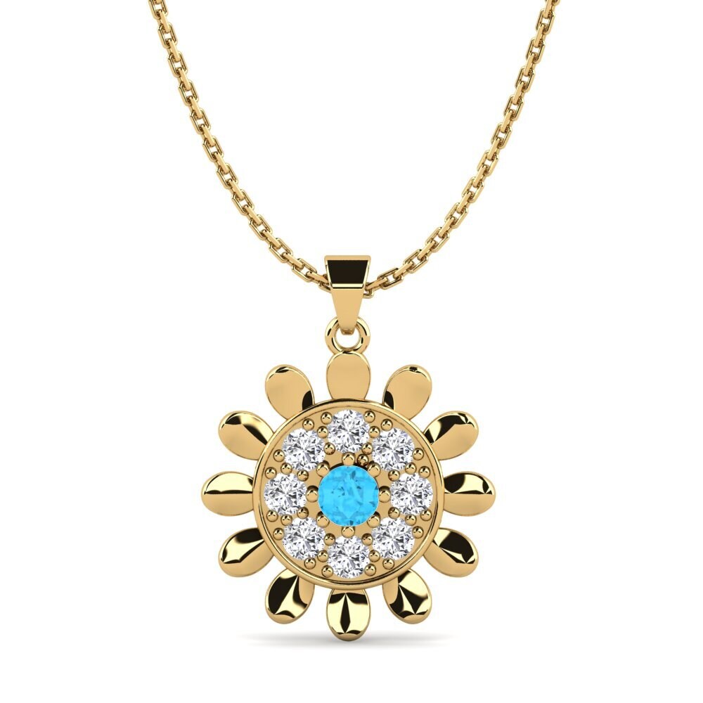 Blue Topaz Women's Pendant Billu