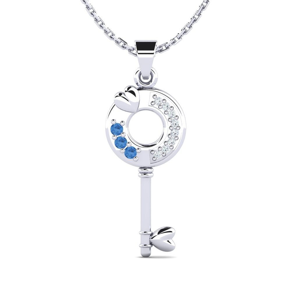 Dark Blue Zirconia Women's Pendant Bilyana