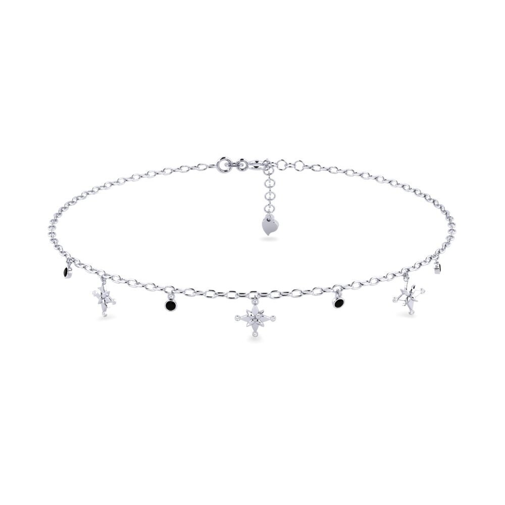 Black Onyx Women's Anklet Biner