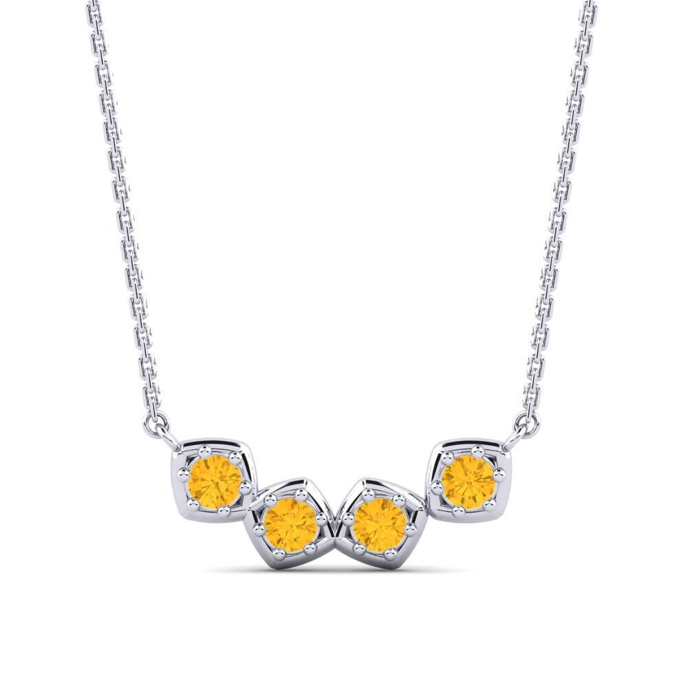 Citrino Collar de Mujer Bingsbanizat