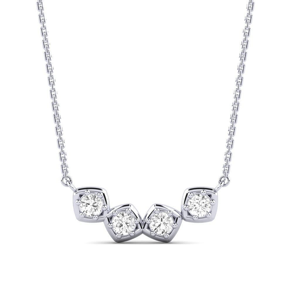 White sapphire Women's Necklace Bingsbanizat