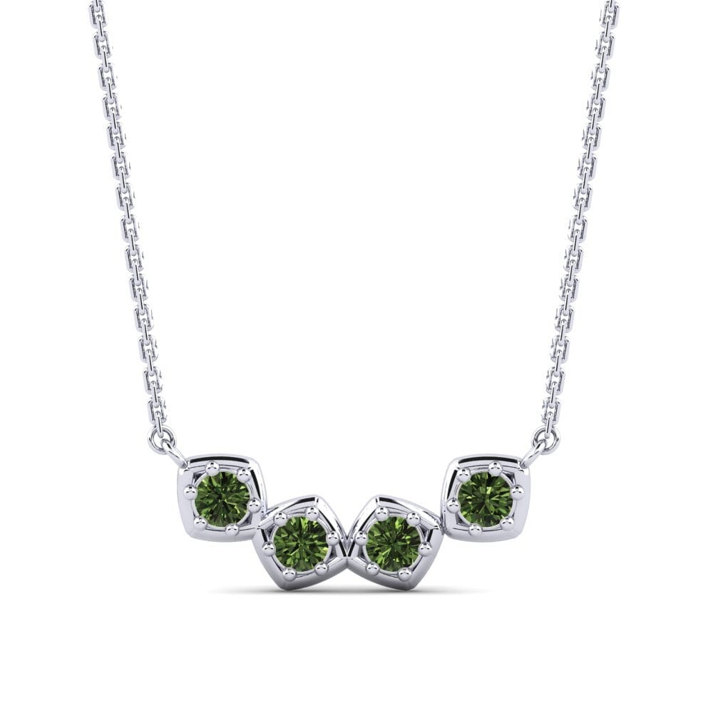 Zafiro Verde Collar de Mujer Bingsbanizat