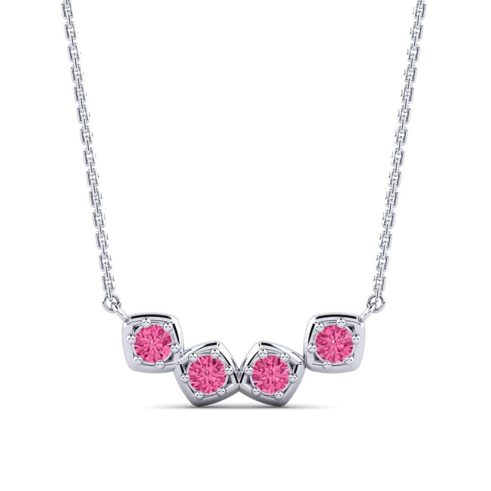 Pink Tourmaline Women's Necklace Bingsbanizat
