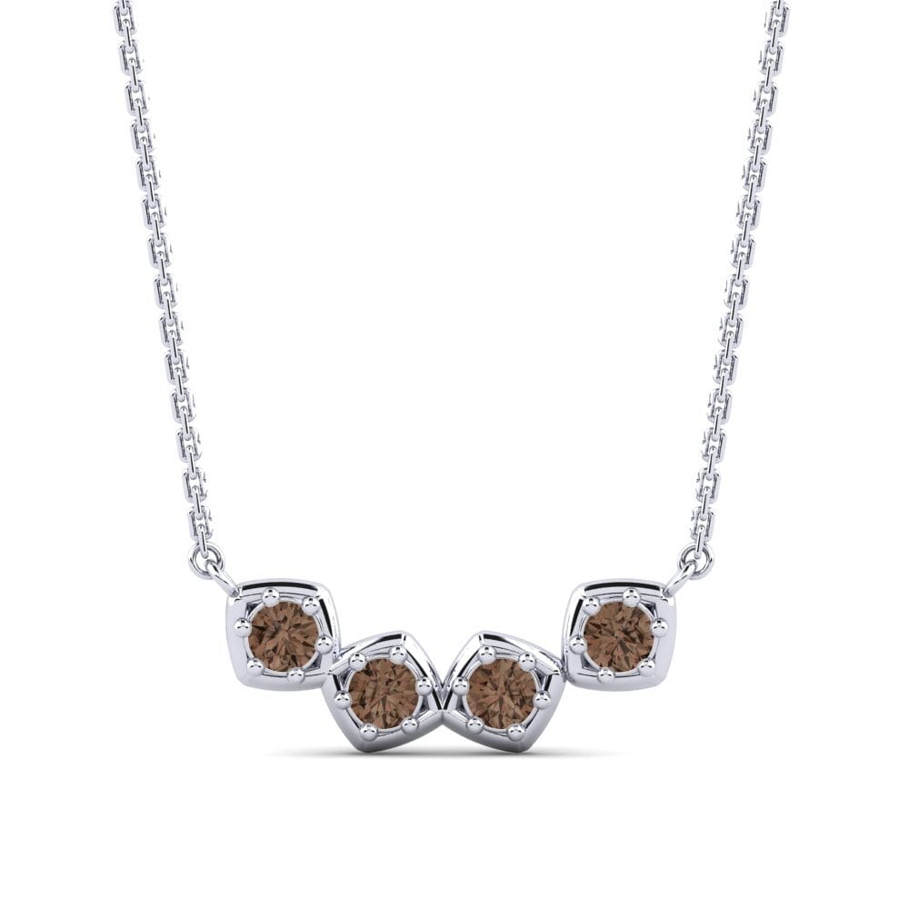 Cuarzo humo Collar de Mujer Bingsbanizat