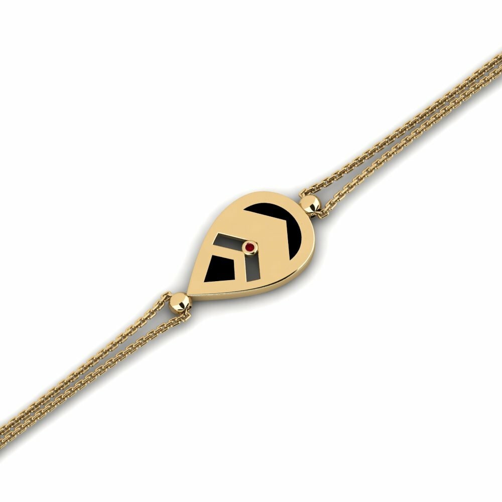 Zircone Rouge Bracelet pour femme Bioers