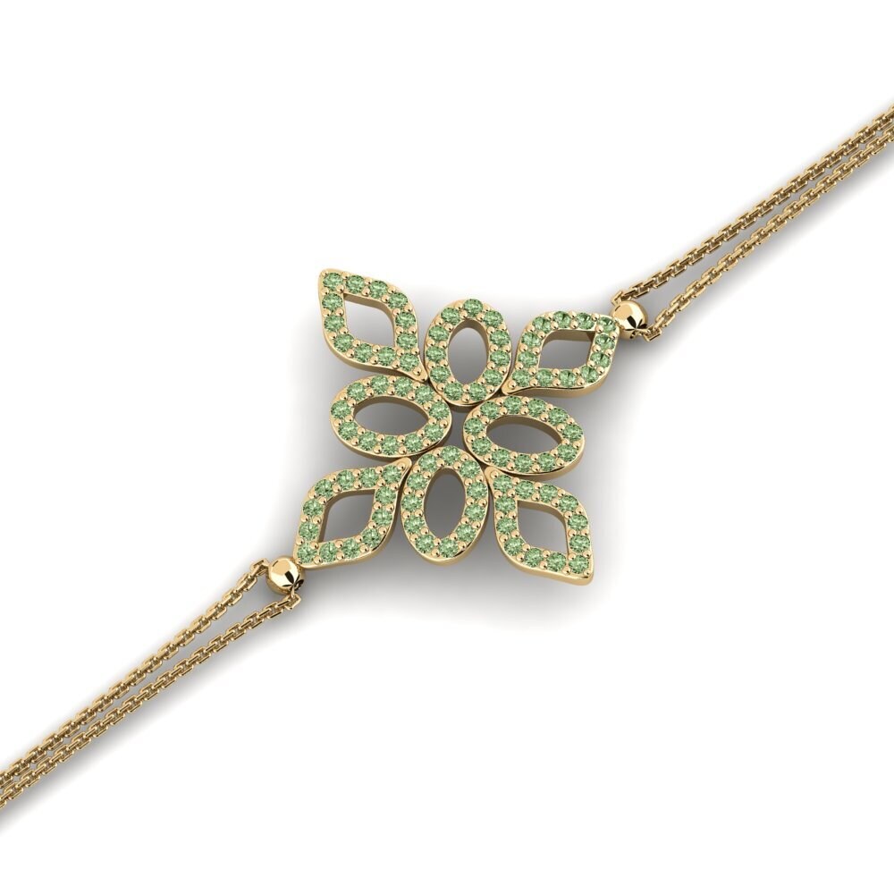 Diamante Verde Pulsera de Mujer Bismie
