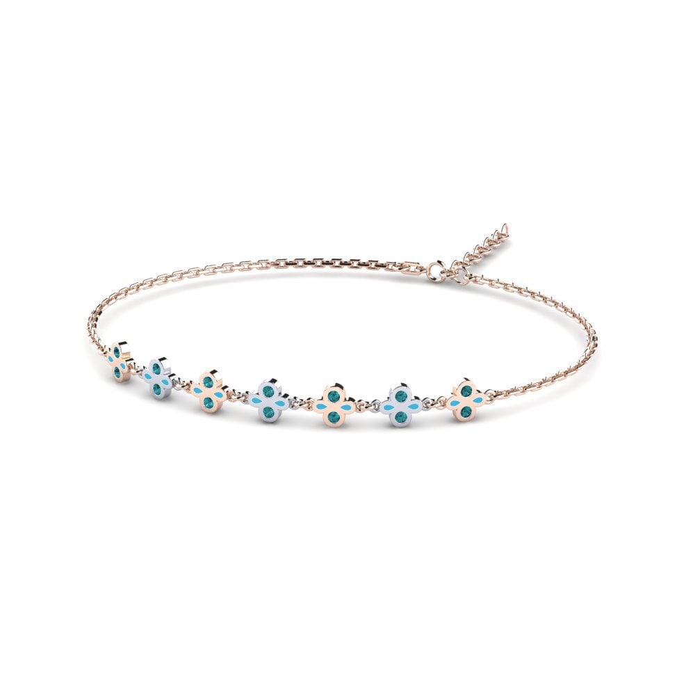 Blue Diamond Women's Bracelet Bitted