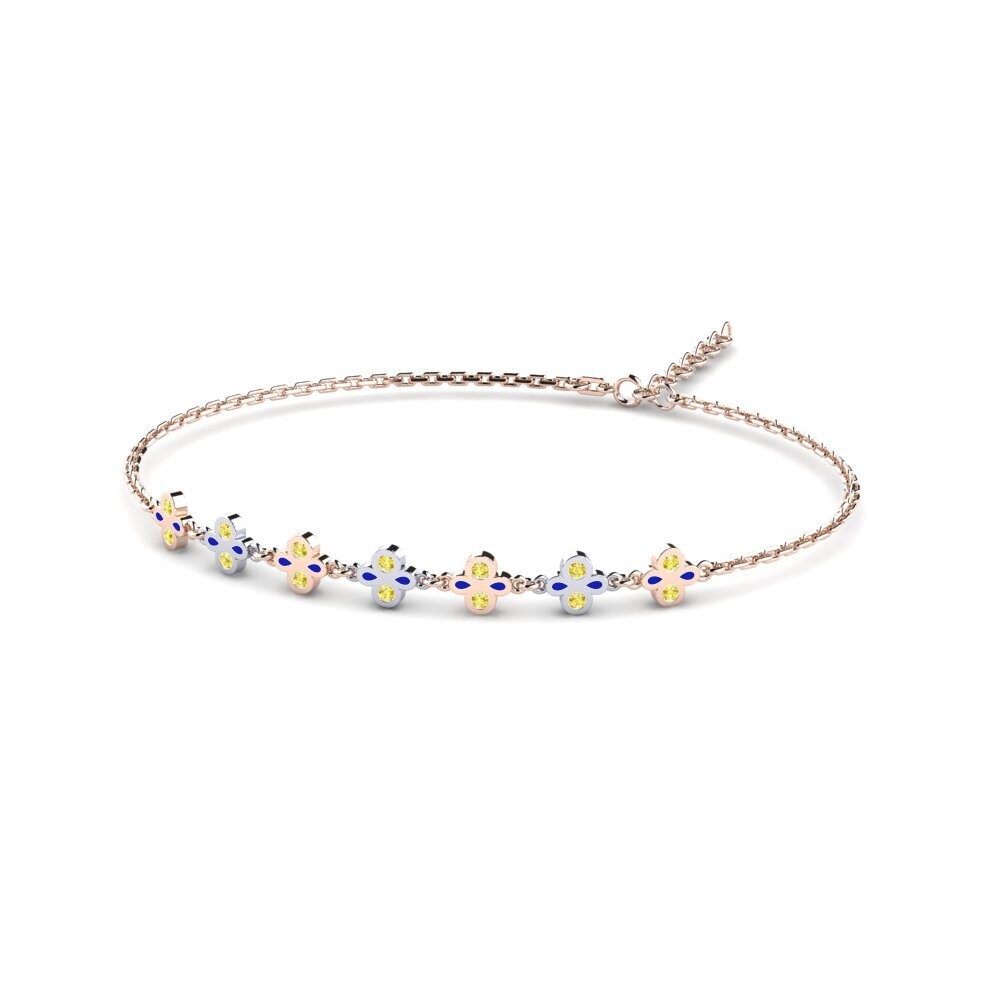 Yellow Sapphire Women's Bracelet Bitted