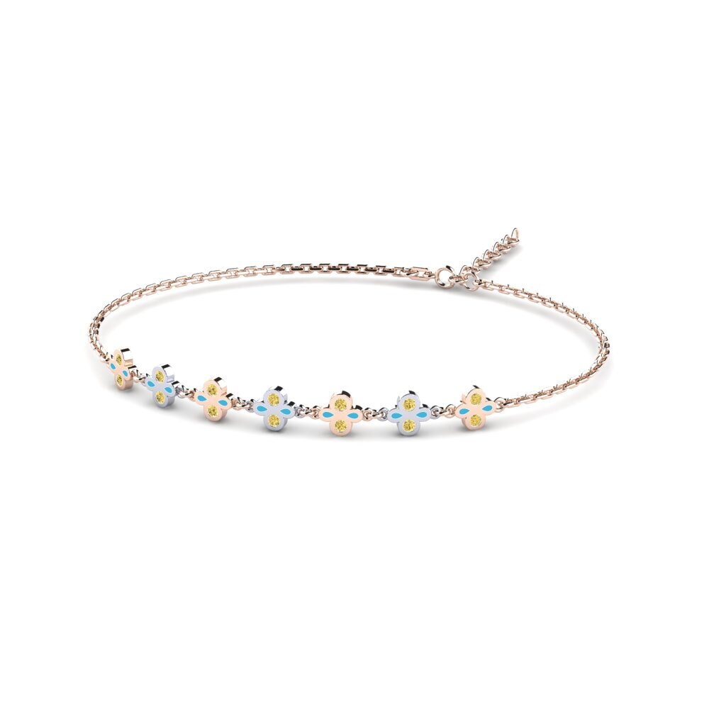 Yellow Diamond Women's Bracelet Bitted