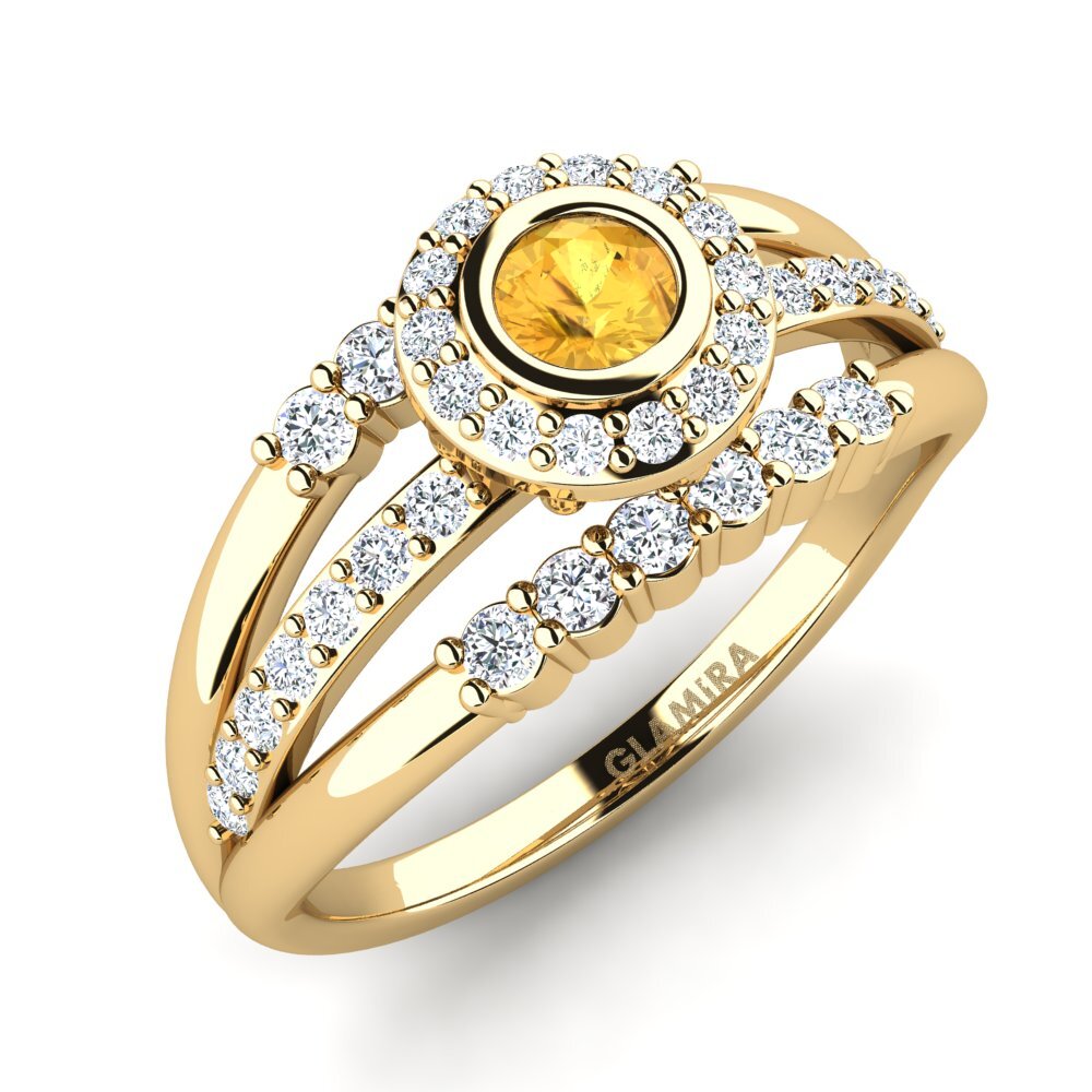 Citrine Women's Ring Bittedw