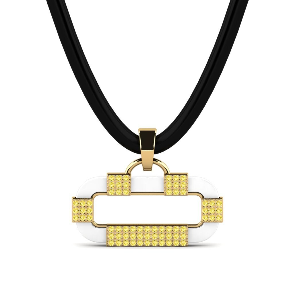 Yellow Sapphire Men's Pendant Blackshire