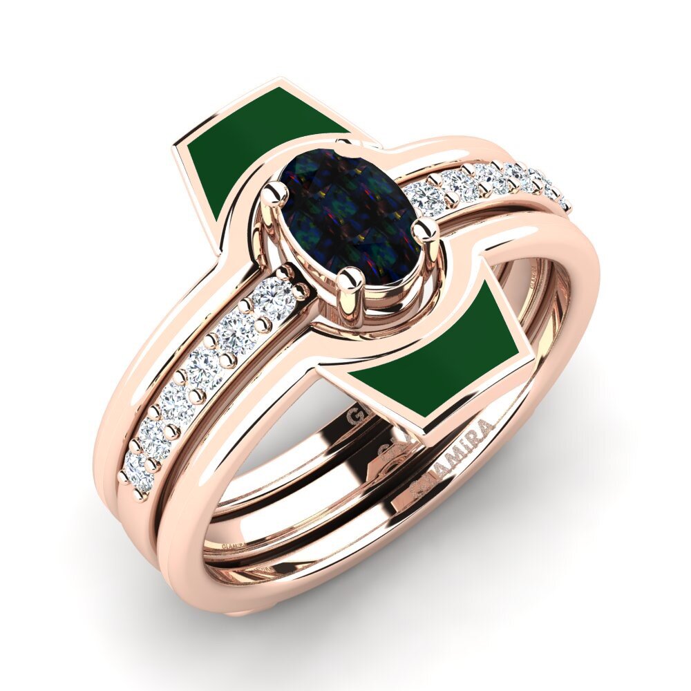 Black Opal Ring Blada SET