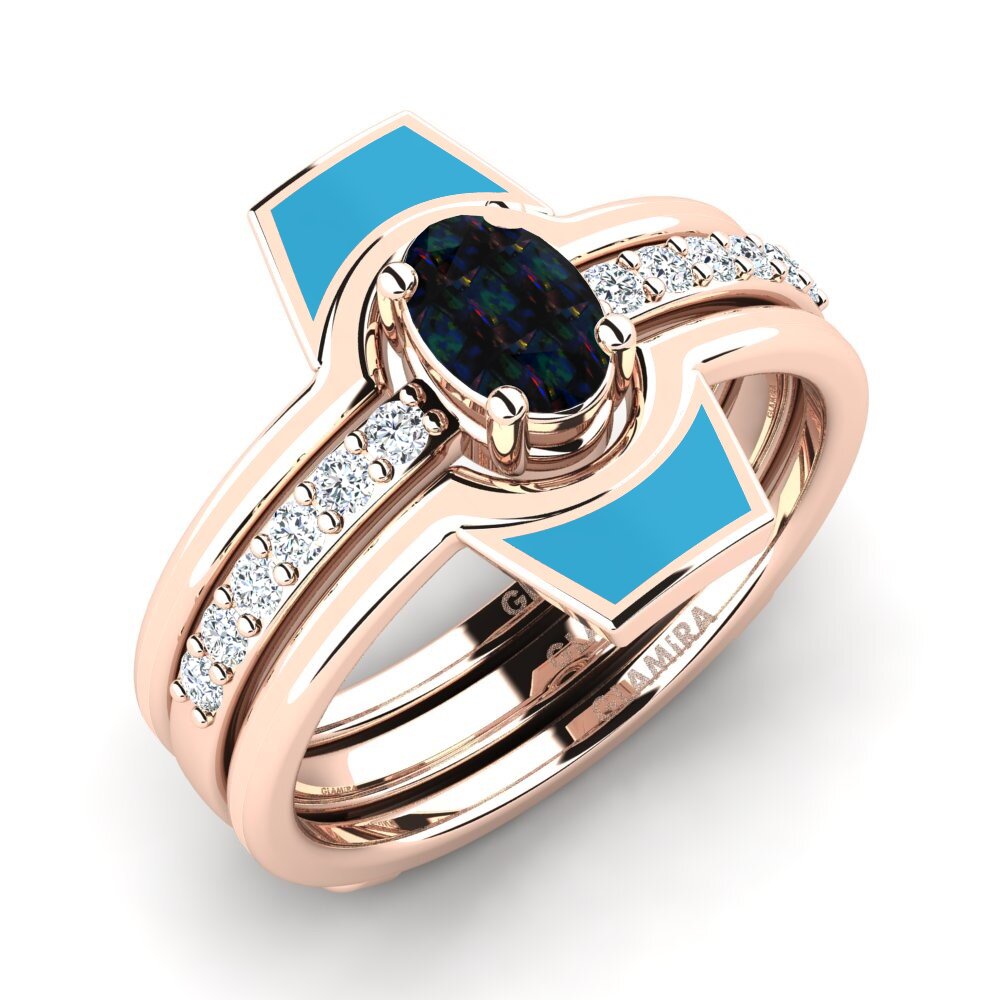 Black Opal Ring Blada SET
