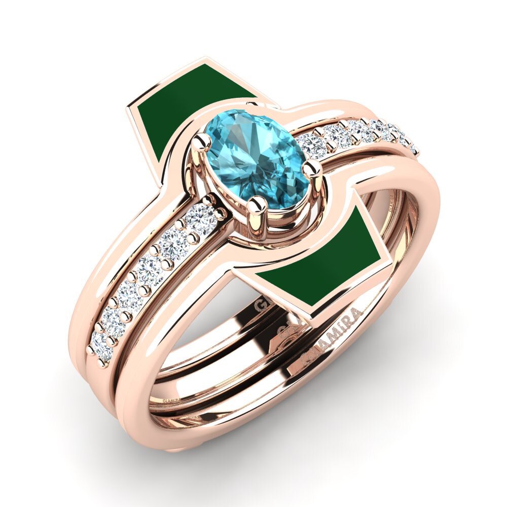 Blue Zircon Ring Blada SET