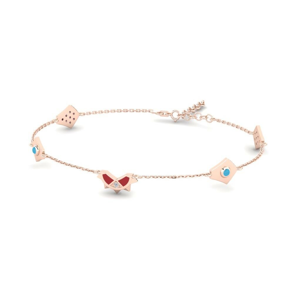 14K Rood Goud Dames Armband Blakitnajo