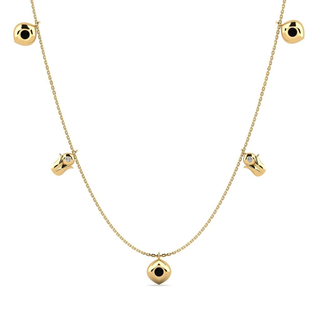 Black Sapphire Women's Necklace Blandinazx
