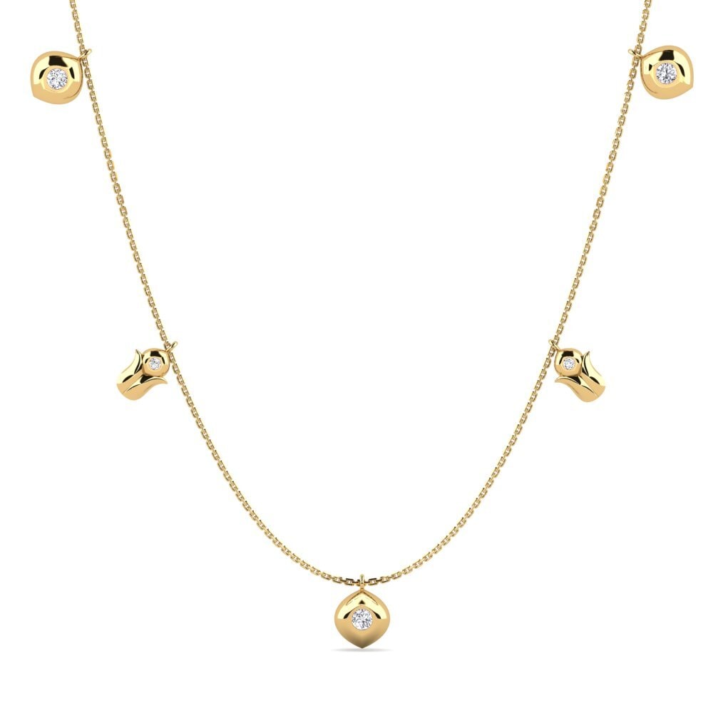Moissanita Collar de Mujer Blandinazx