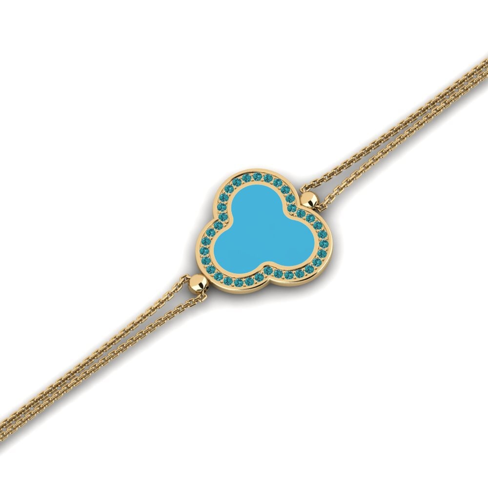 Blue Diamond Women's Bracelet Blank