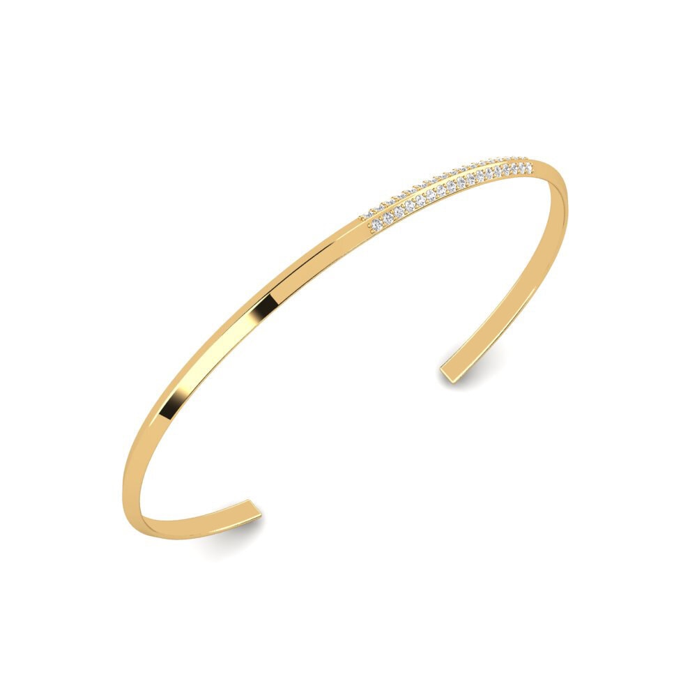 14ct Yellow Gold White sapphire Men's Bracelet Blastoise