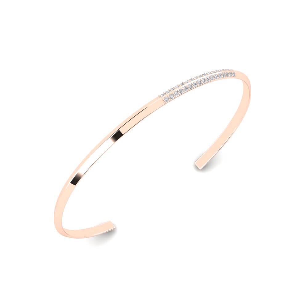9K Rose Gold Lab Grown Diamond Men's Bracelet Blastoise