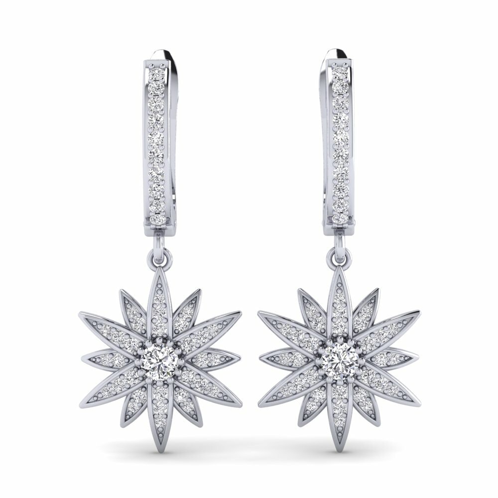Drops & Dangle Isabel Tonelli Collection Earring Blazh 585 White Gold Diamond