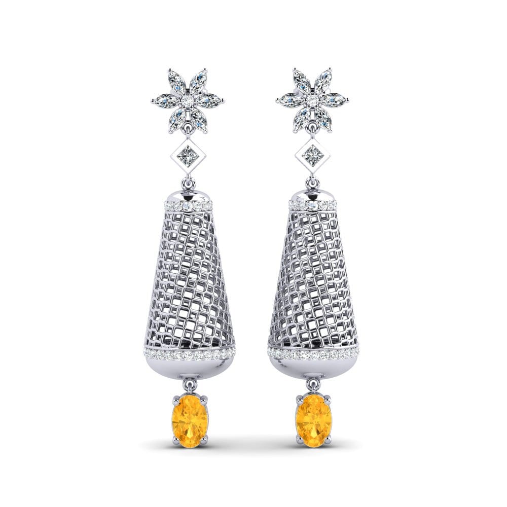 Oval Citrine Women's Earring Bleakley