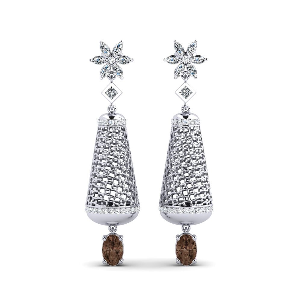 Oval Smoky Quartz Women's Earring Bleakley
