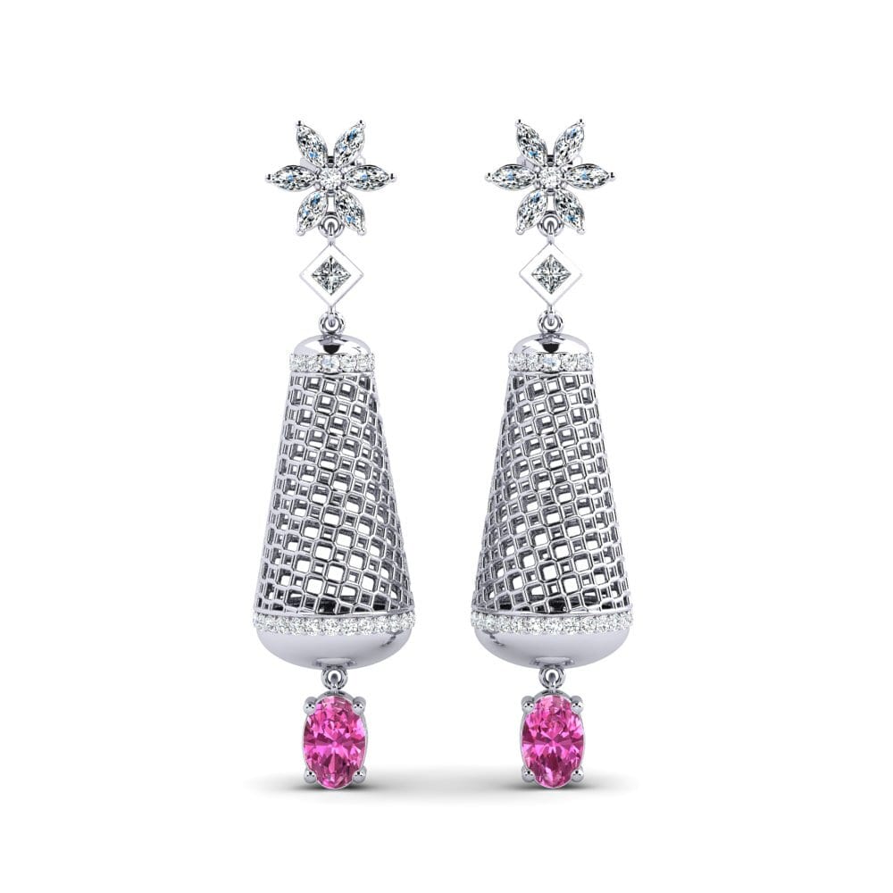 Pink Topaz Women's Earring Bleakley