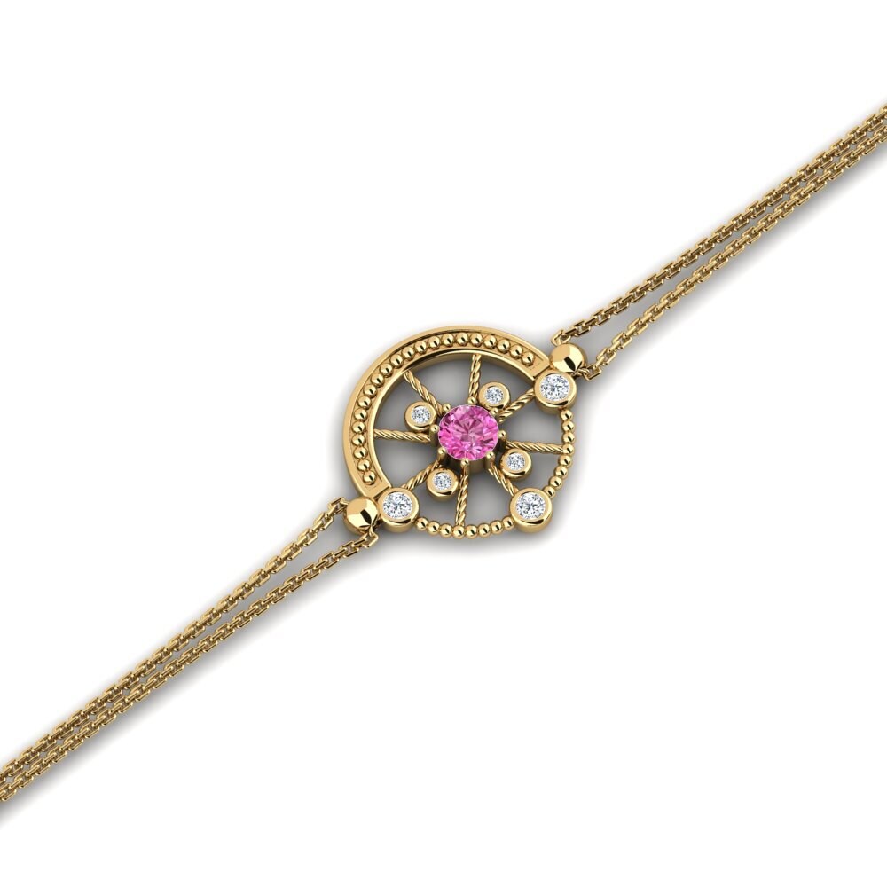 Pink Topaz Women's Bracelet Blenda