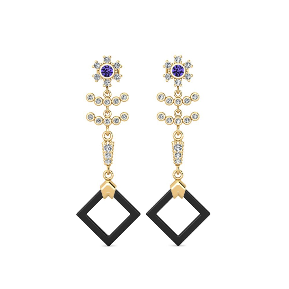 Round Tanzanite Women's Earring Blerta
