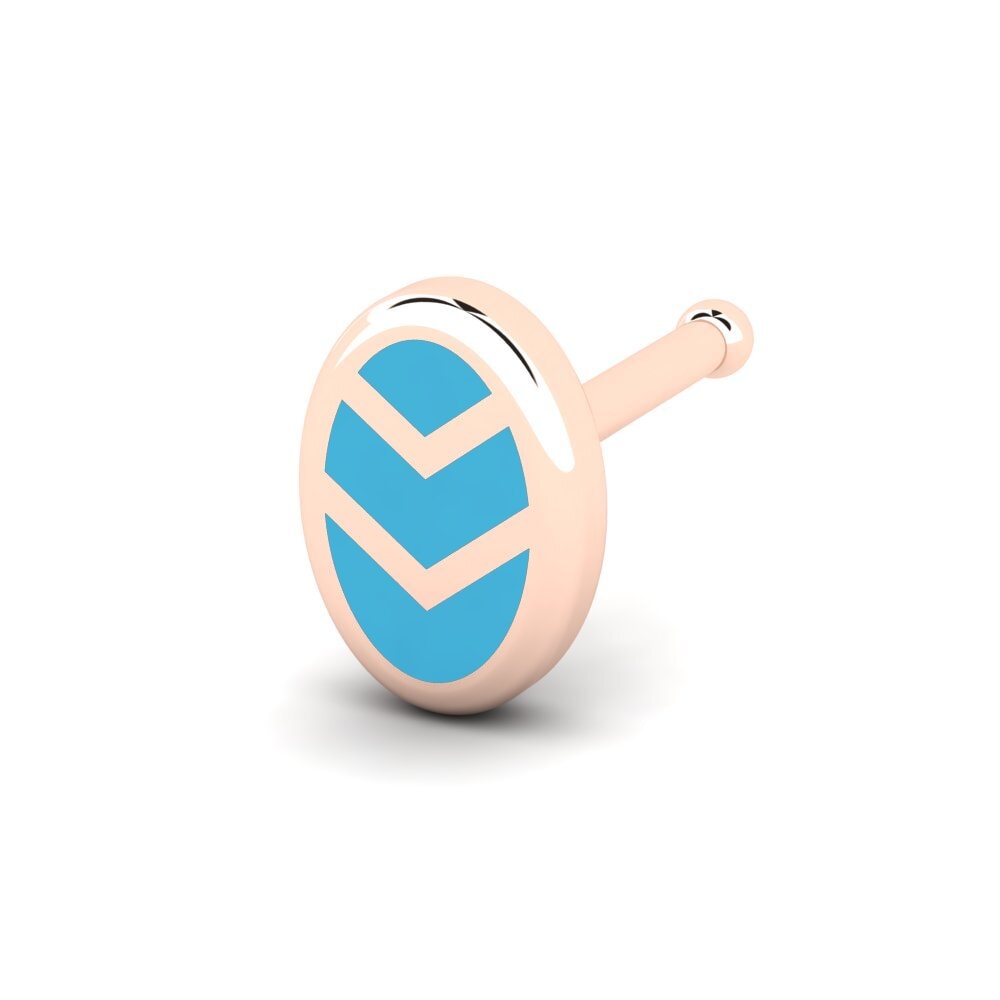 14k Oro Rosa Piercing Nariz Blinis
