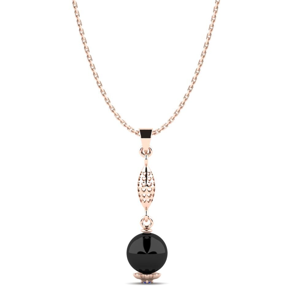 9ct Rose Gold Sapphire Women's Pendant Blum