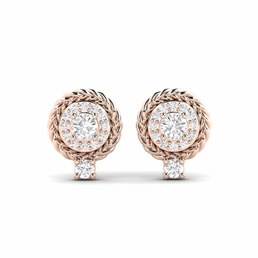 14k Rose Gold Women's Earring Blume