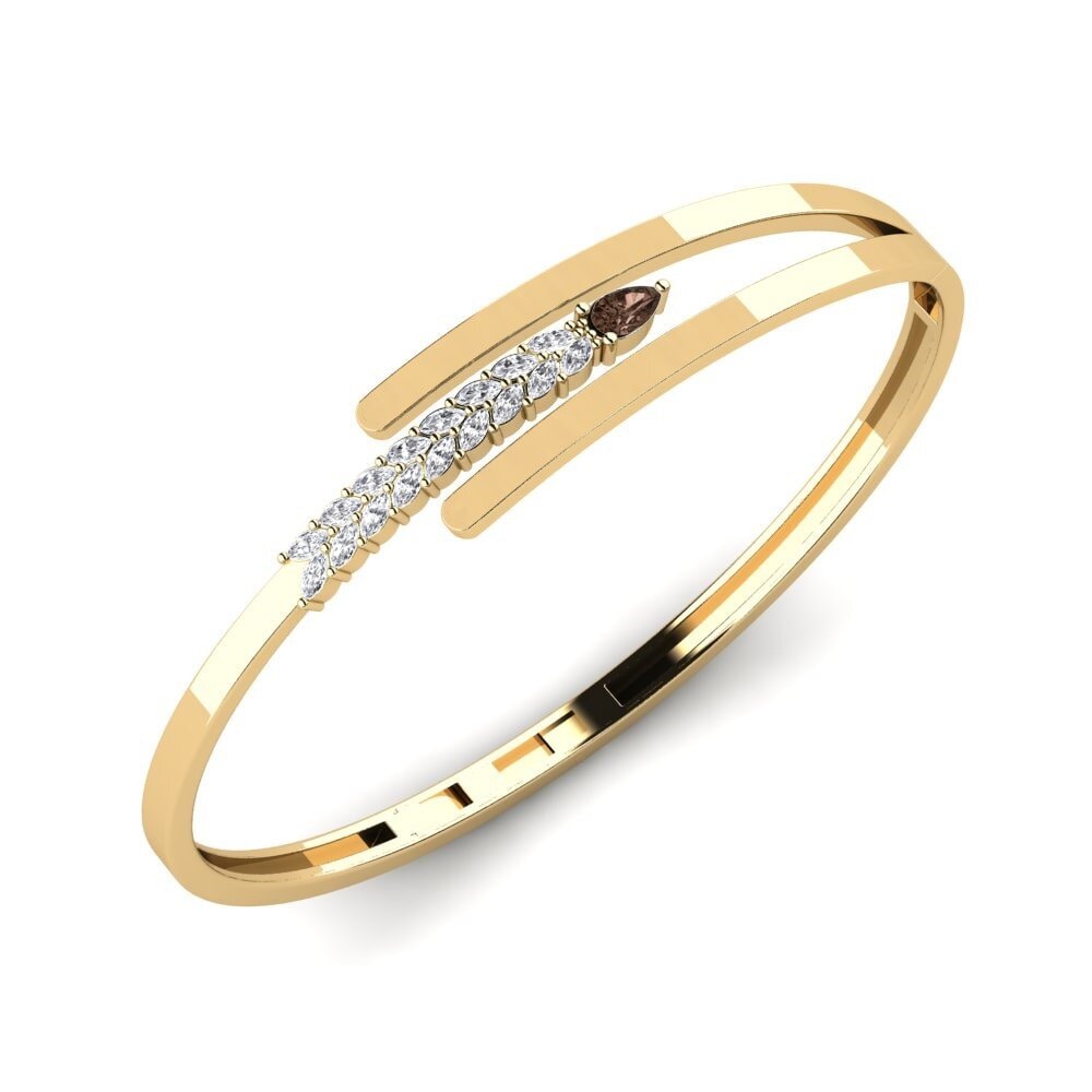 Smoky Quartz Women's Bangle Blumen
