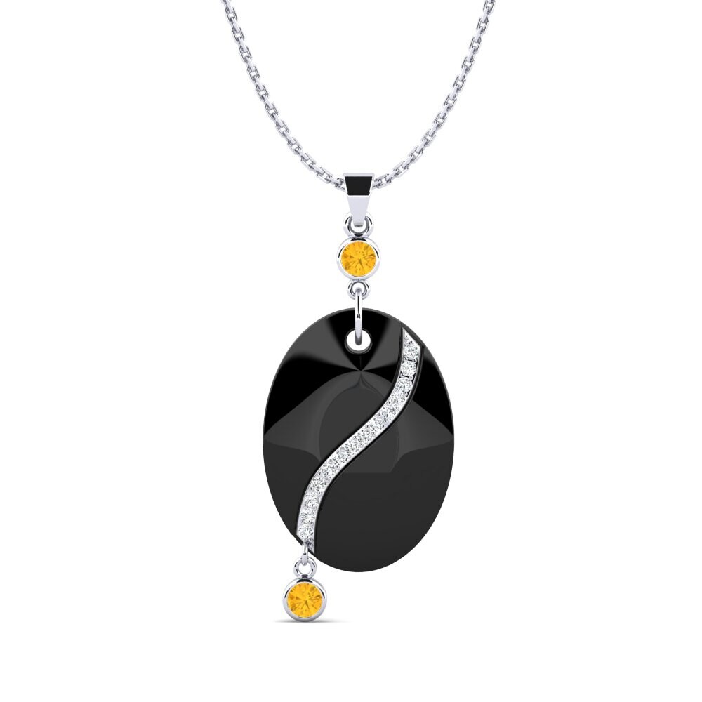 White Silver Citrine Women's Pendant Blumenthal