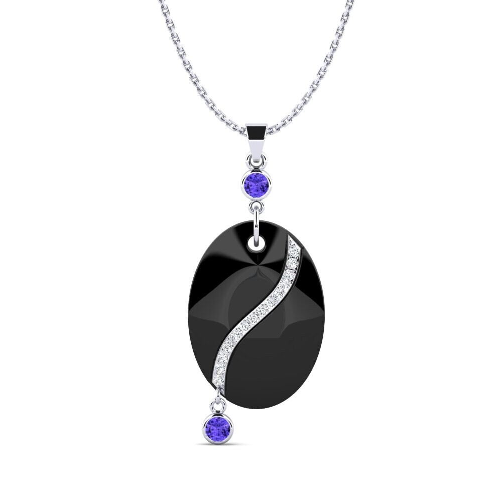 950 Platinum Tanzanite Women's Pendant Blumenthal