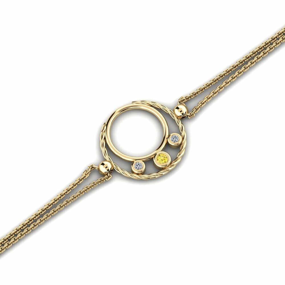 Saphir Jaune Bracelet pour femme Boblep