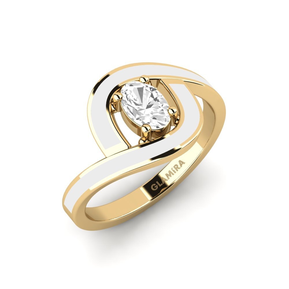Weißer Saphir Ring Bogena