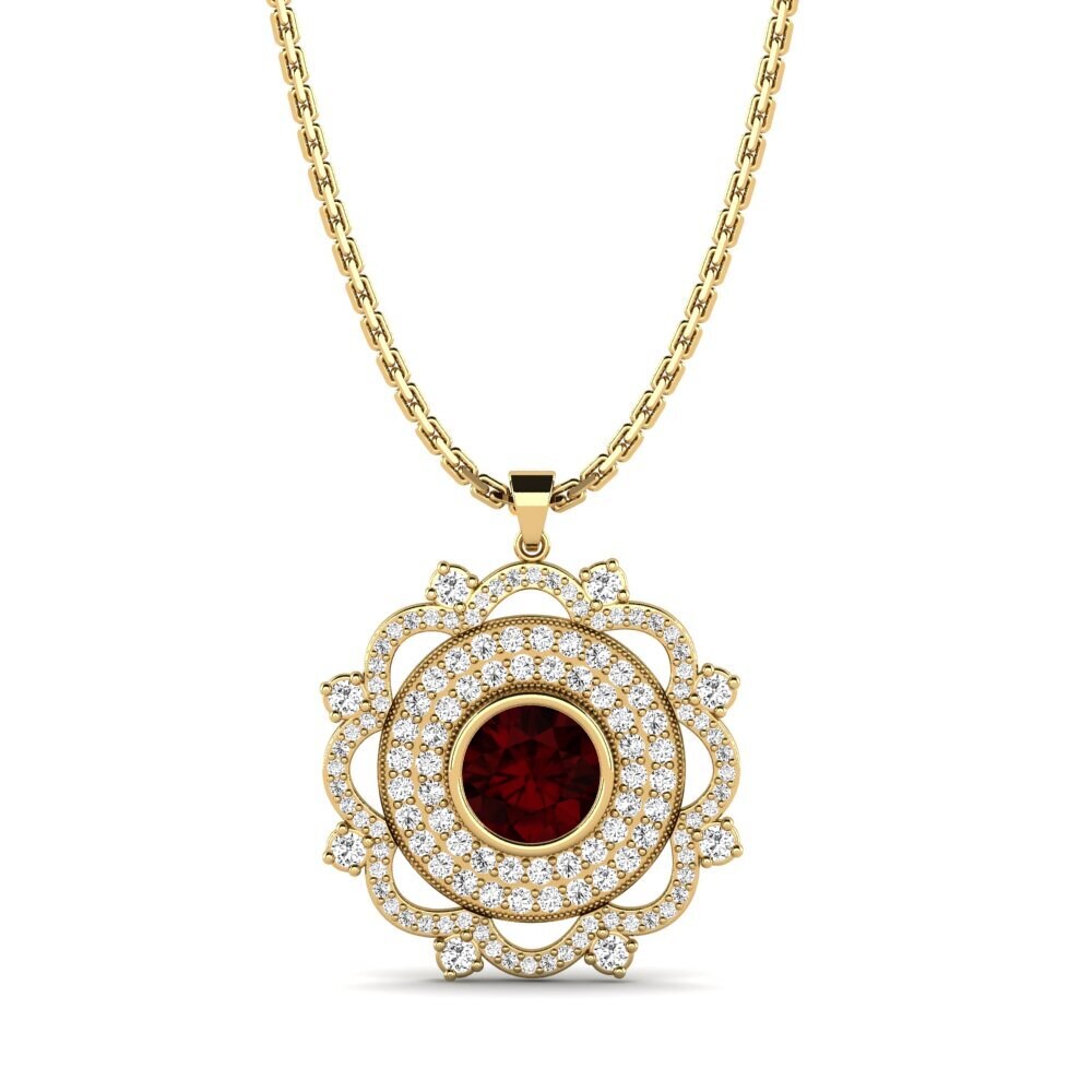Granate Colgante de Mujer Bohan