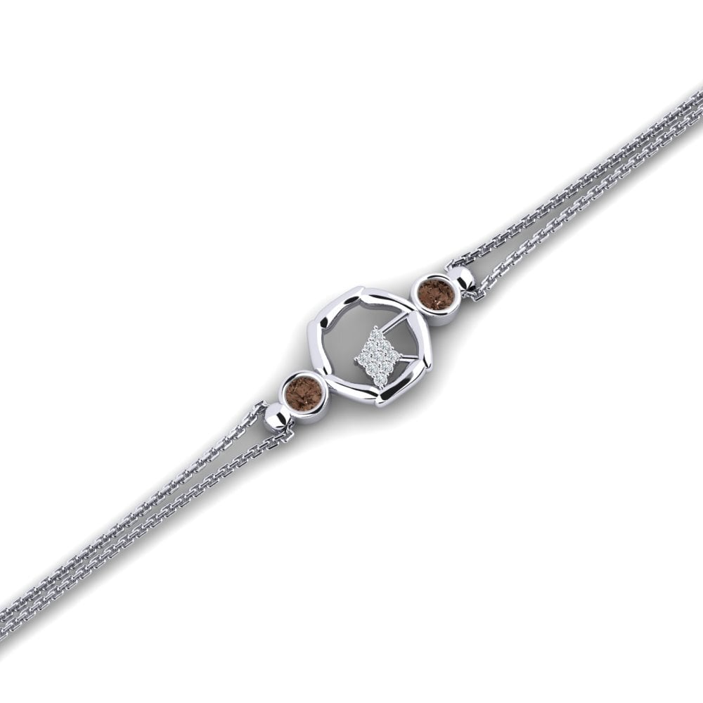 Round Smoky Quartz Women's Bracelet Bolmener