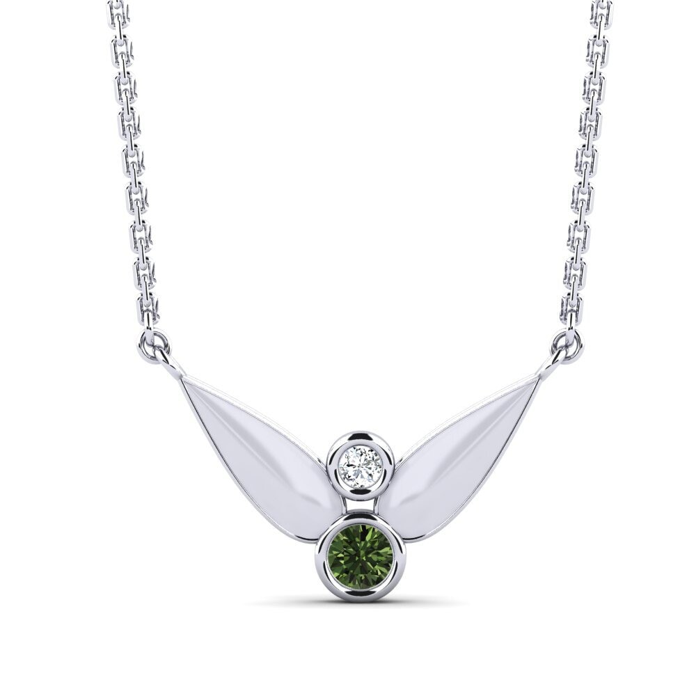 Green Sapphire Women's Necklace Bombre