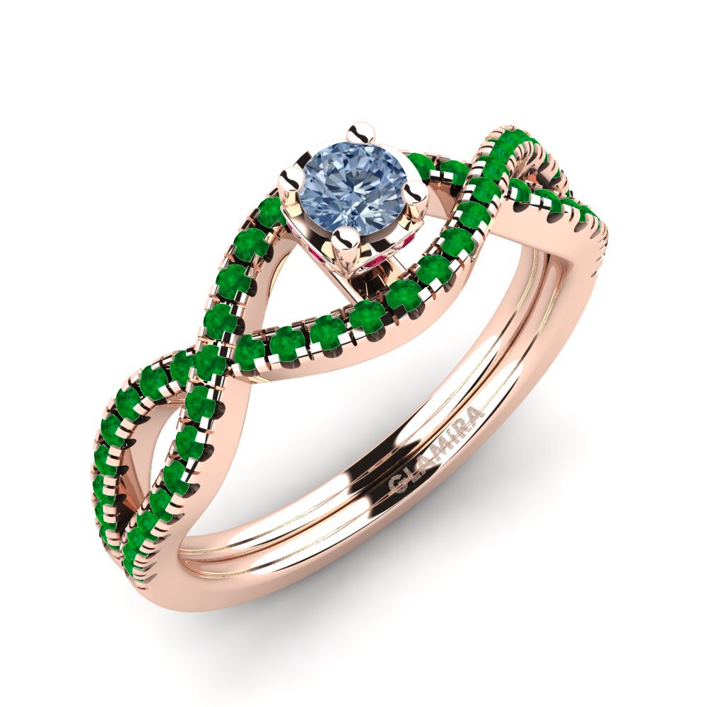 Blauwe Diamant Verlovingsring Bonita 0.16 crt
