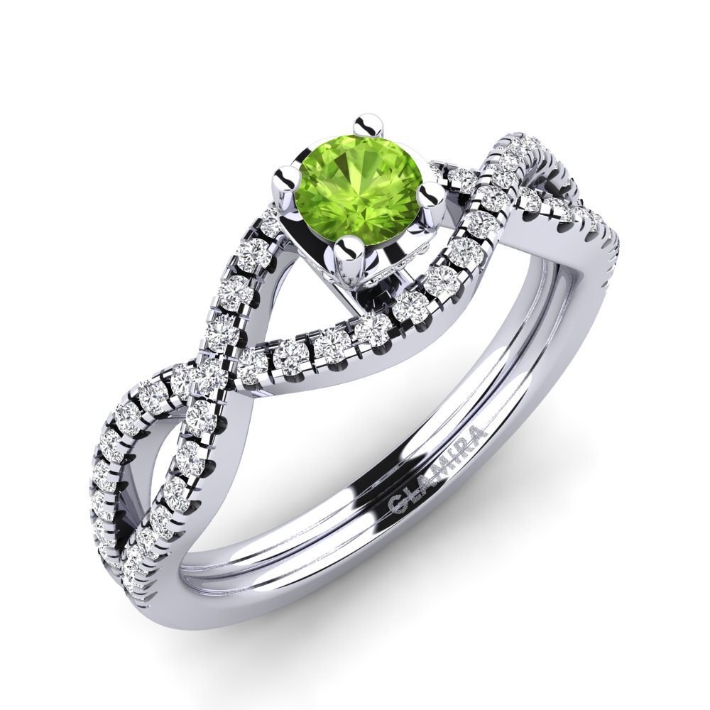 Peridot Engagement Ring Bonita 0.25 crt