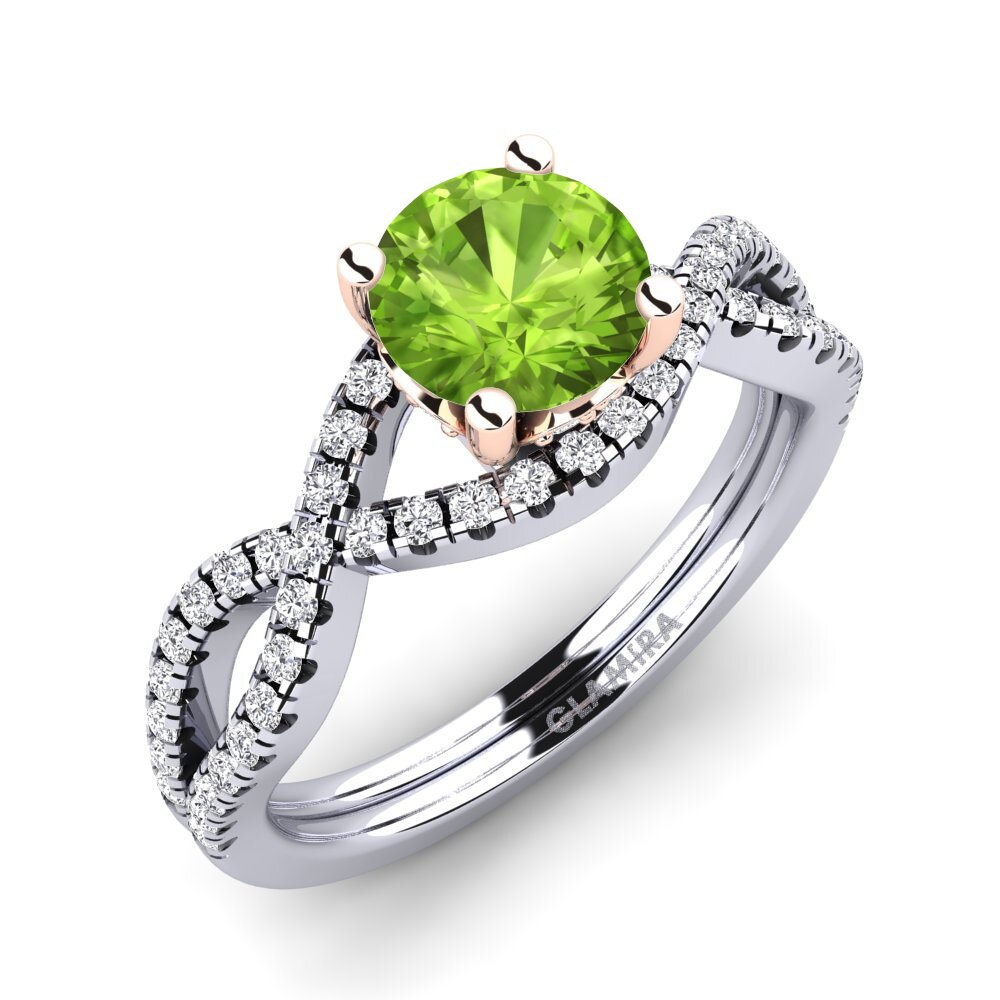 Peridot Engagement Ring Bonita 1.0 crt