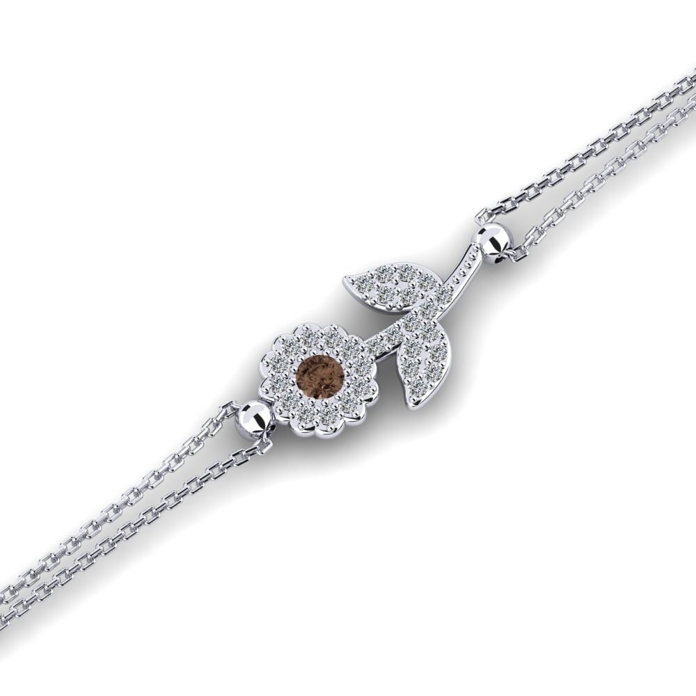 Round Smoky Quartz Women's Bracelet Bopser