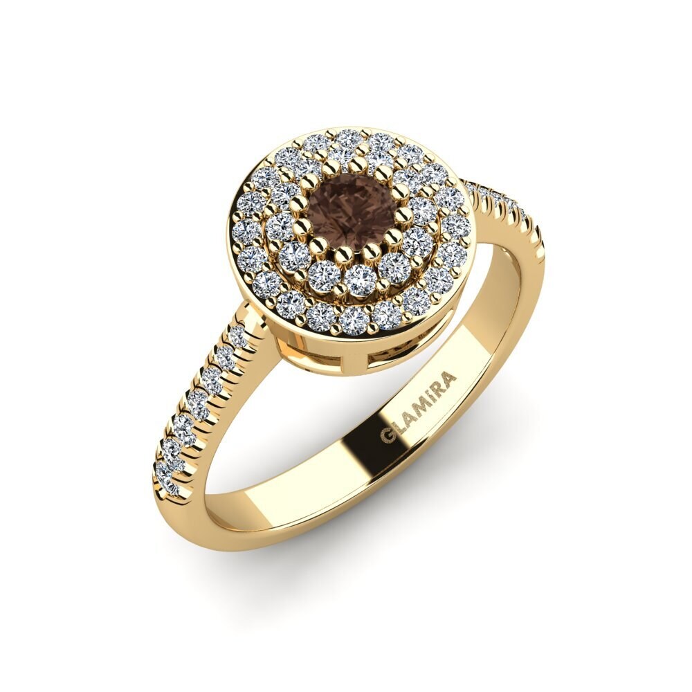 Smoky Quartz Engagement Ring Bordeale