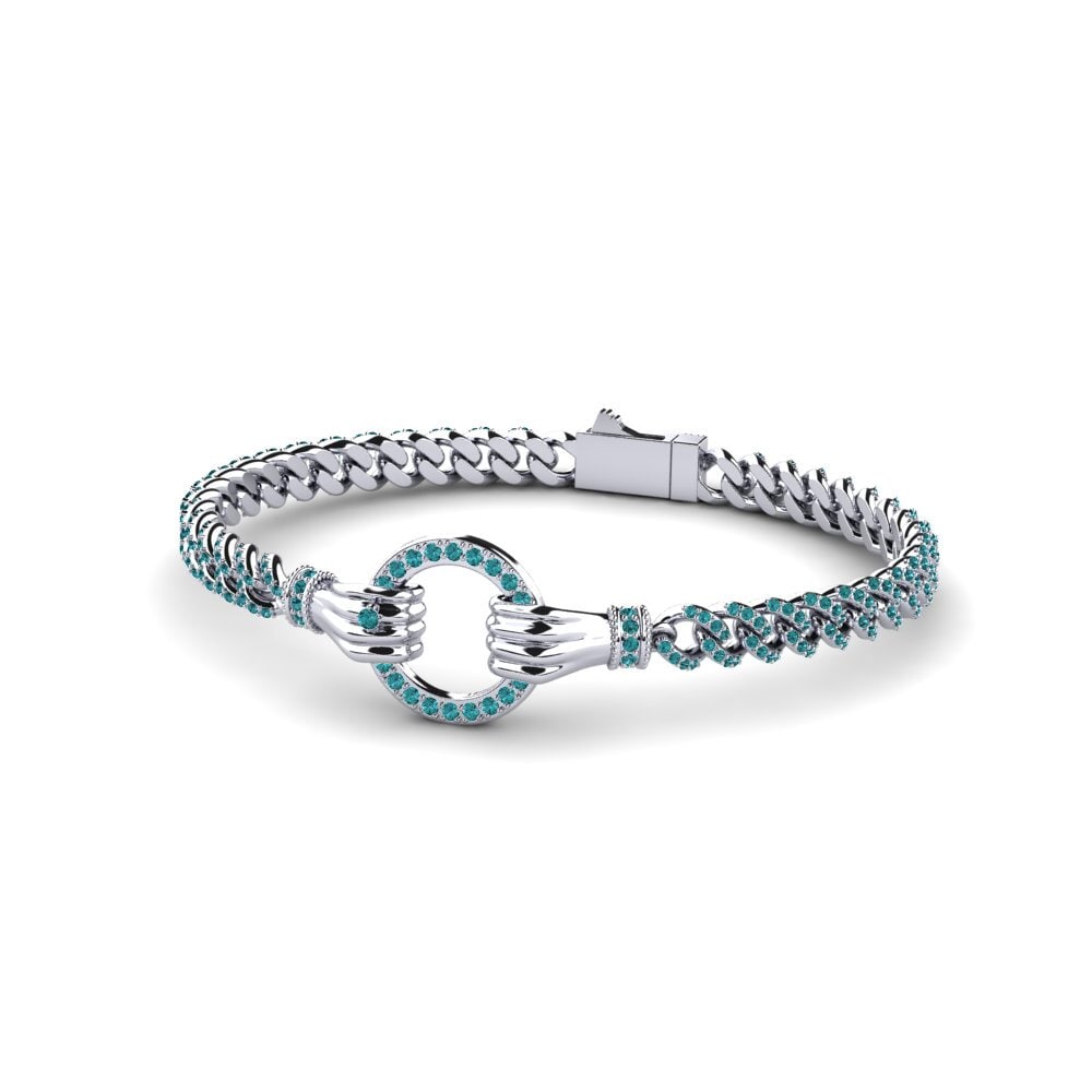 Blue Diamond Women's Bracelet Boretes