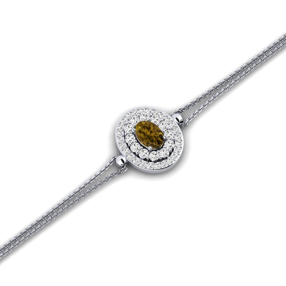 Paladio Circón Marrón Bracelet Bort