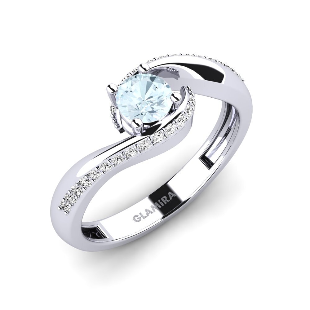 Aguamarina Anillo de compromiso Bostanget
