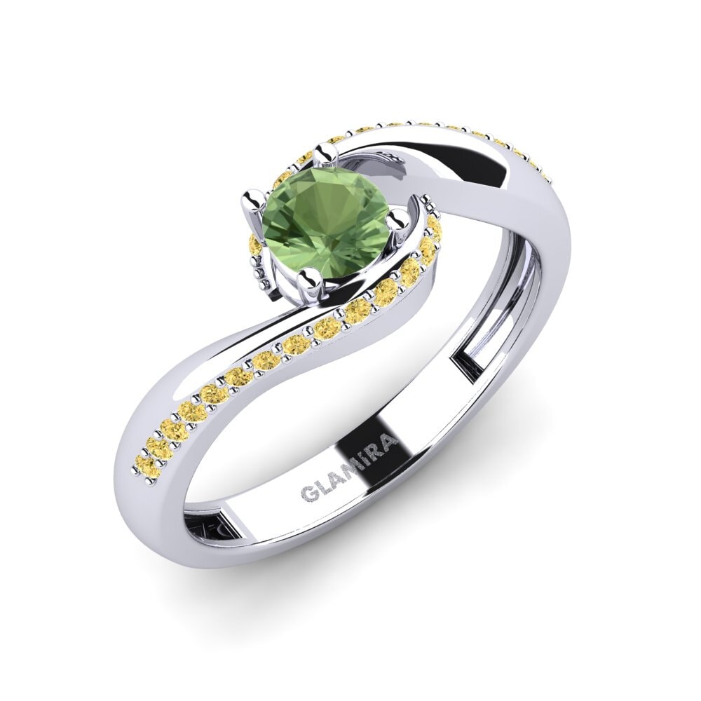 Zaffiro Verde Anello di fidanzamento Bostanget